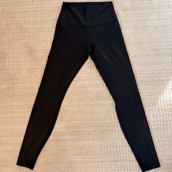 NWOT Lululemon Align 28" Leggings - Black Shimmer, Size 6 - Picture 2 of 4